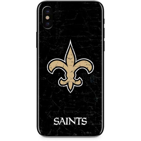 NFL New Orleans Saints Distressed iPhone XS Max Skin