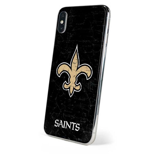 NFL New Orleans Saints Distressed iPhone XS Max Skin