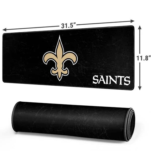 NFL New Orleans Saints Distressed Gaming Mouse Pad