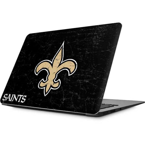 NFL New Orleans Saints Distressed Apple MacBook Skin