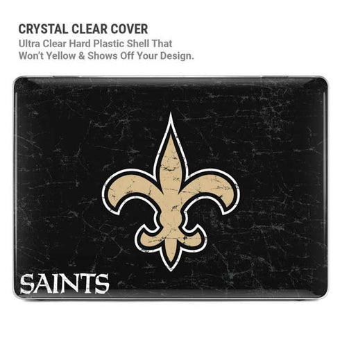NFL New Orleans Saints Distressed MacBook Air 13in M1 (2021) Case plus Skin