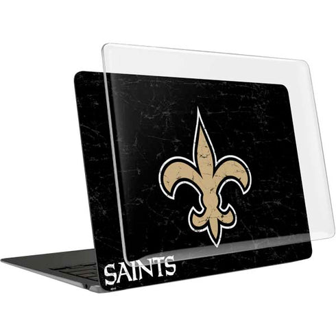 NFL New Orleans Saints Distressed MacBook Air 15in (2023-2025) Case plus Skin