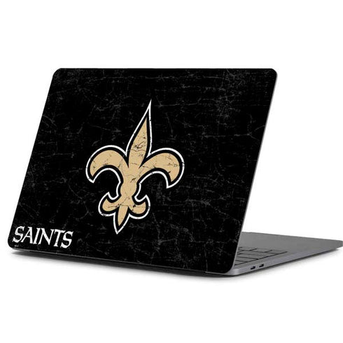 NFL New Orleans Saints Distressed Apple MacBook Pro 13-inch Skin