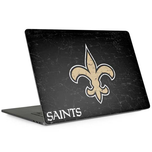 NFL New Orleans Saints Distressed Apple MacBook Pro 15-inch Skin