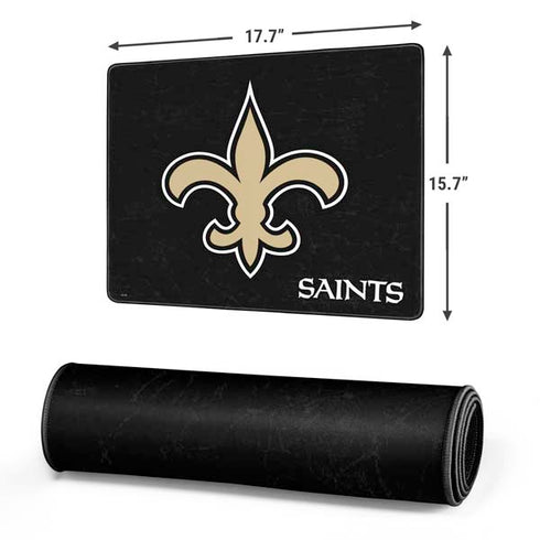 NFL New Orleans Saints Distressed Gaming Mouse Pad