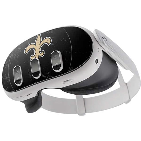 NFL New Orleans Saints Distressed Meta Quest 3 Skin