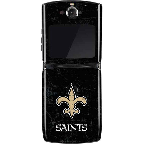NFL New Orleans Saints Distressed Motorola RAZR Skin