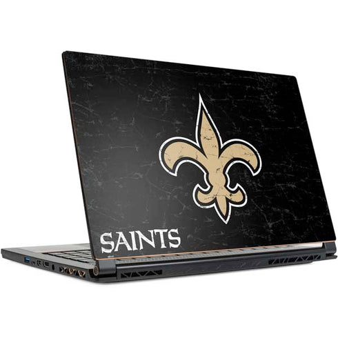 NFL New Orleans Saints Distressed MSI GS65 Stealth Laptop Skin