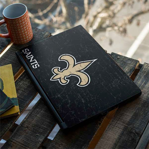 NFL New Orleans Saints Distressed MSI GS65 Stealth Laptop Skin