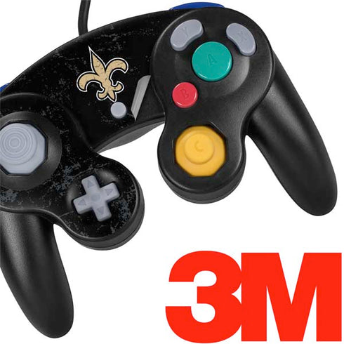 NFL New Orleans Saints Distressed Nintendo GameCube Controller Skin