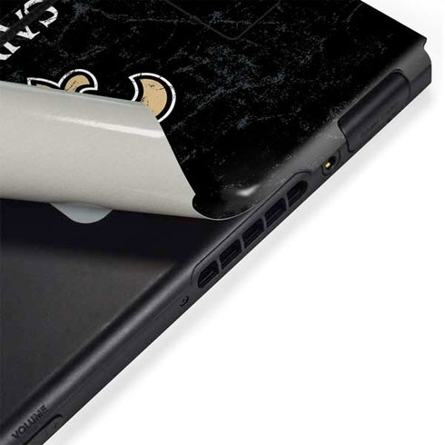 NFL New Orleans Saints Distressed Nintendo Switch Bundle Skin