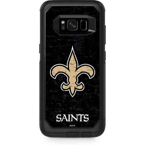 NFL New Orleans Saints Distressed Otterbox Commuter Galaxy Skin