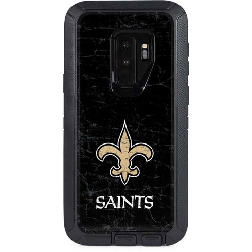 NFL New Orleans Saints Distressed Otterbox Defender Galaxy Skin