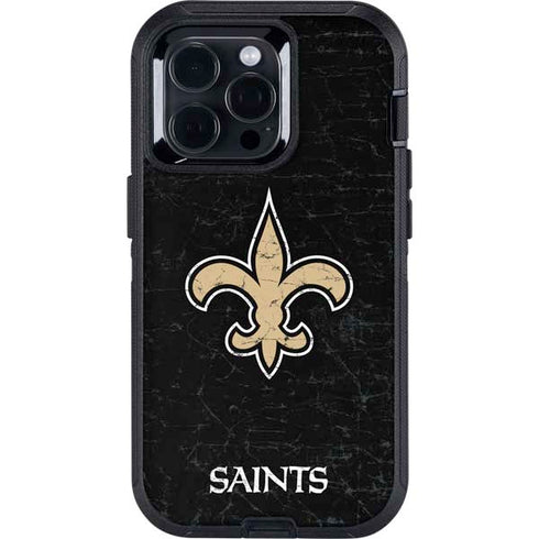 NFL New Orleans Saints Distressed Otterbox Defender iPhone Skin