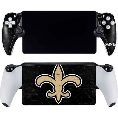 NFL New Orleans Saints Distressed PlayStation Portal Remote Player Skin