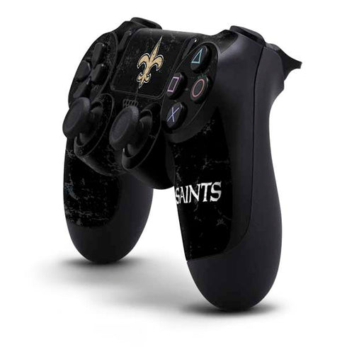 NFL New Orleans Saints Distressed PS4 Controller Skin