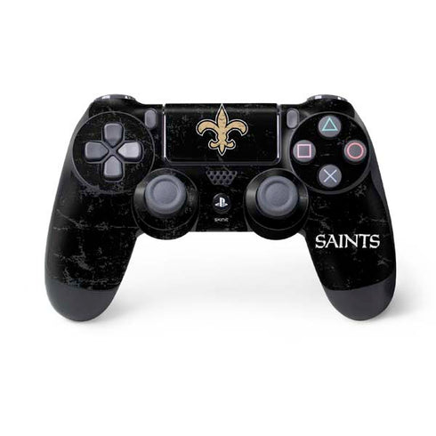 NFL New Orleans Saints Distressed PS4 Controller Skin