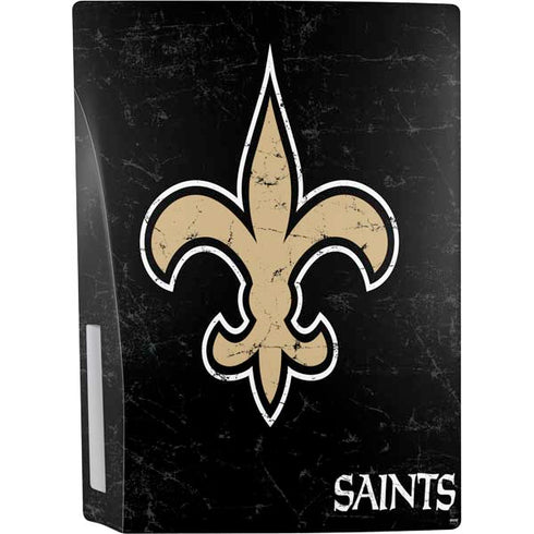 NFL New Orleans Saints Distressed PS5 Bundle Skin