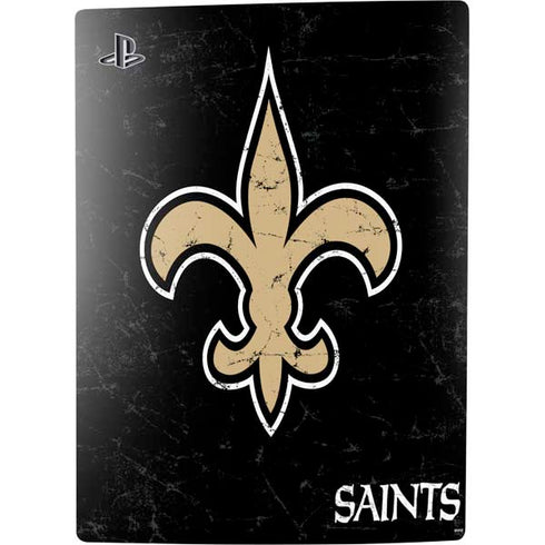 NFL New Orleans Saints Distressed PS5 Digital Edition Bundle Skin