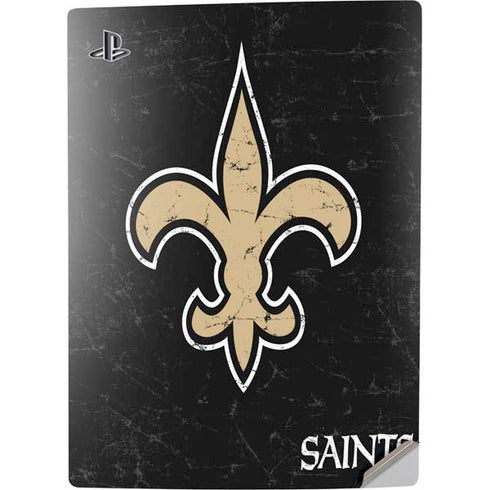NFL New Orleans Saints Distressed PS5 Digital Edition Console Skin