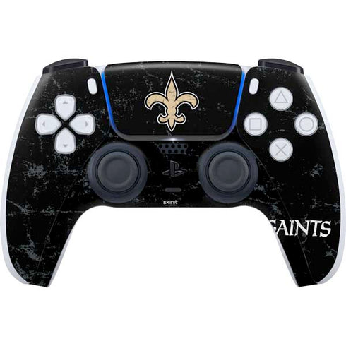 NFL New Orleans Saints Distressed PS5 Controller Skin