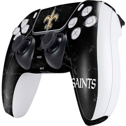 NFL New Orleans Saints Distressed PS5 Controller Skin