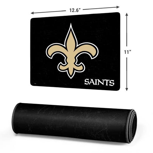 NFL New Orleans Saints Distressed Gaming Mouse Pad