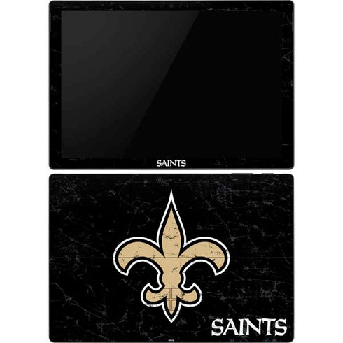NFL New Orleans Saints Distressed Surface Pro 6 Skin