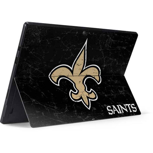 NFL New Orleans Saints Distressed Surface Pro 6 Skin