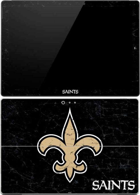 NFL New Orleans Saints Distressed Surface Pro (2017) Skin