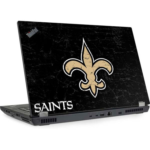 NFL New Orleans Saints Distressed Lenovo ThinkPad Skin