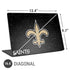 NFL New Orleans Saints Distressed Universal Laptop 16.6in (13.4 x 9.7in) Skin