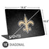 NFL New Orleans Saints Distressed Universal Laptop 18in (14.6 x 10.6in) Skin