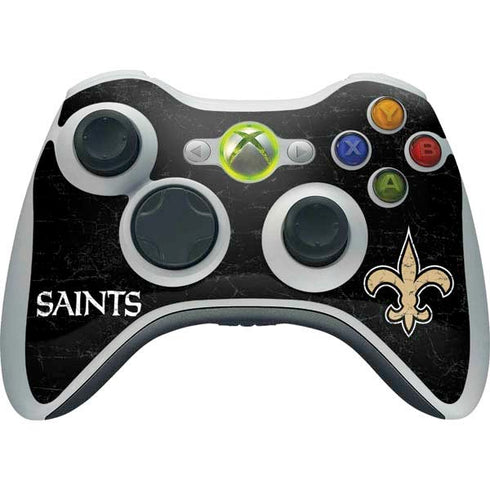 NFL New Orleans Saints Distressed Xbox 360 Wireless Controller Skin