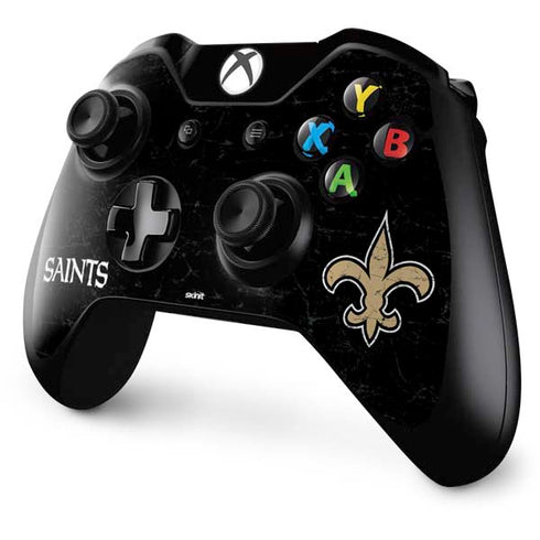 NFL New Orleans Saints Distressed Xbox One Controller Skin