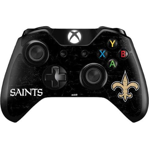NFL New Orleans Saints Distressed Xbox One Controller Skin