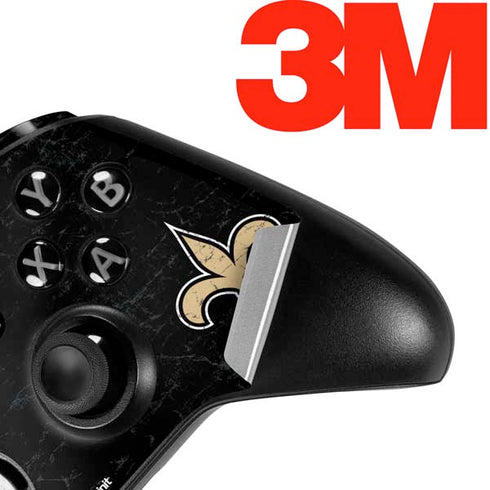 NFL New Orleans Saints Distressed Xbox One Elite Controller Skin