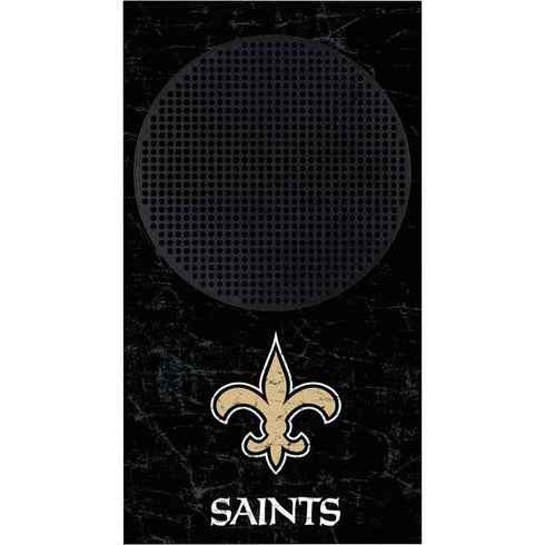 NFL New Orleans Saints Distressed Xbox Series S Console Skin