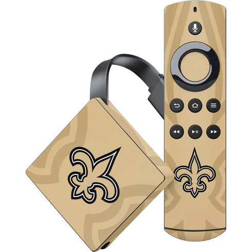 NFL New Orleans Saints Double Vision Amazon Fire TV Skin