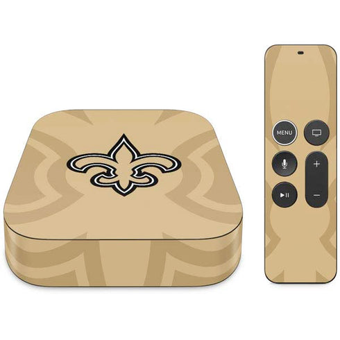 NFL New Orleans Saints Double Vision Apple TV Skin