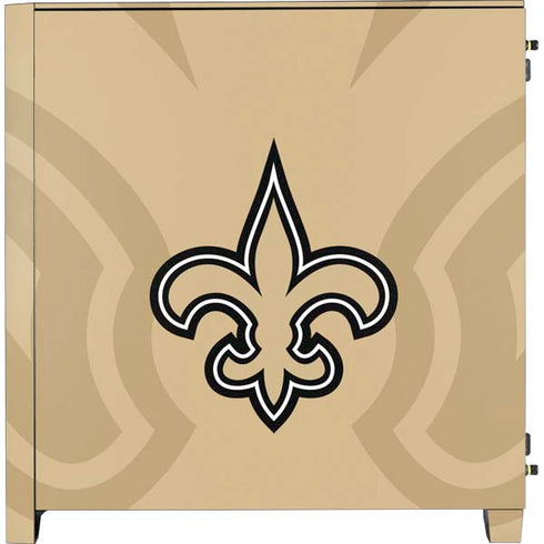 NFL New Orleans Saints Double Vision Corsair 4000D Tempered Glass Mid-Tower ATX Case Skin