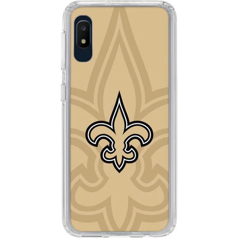 NFL New Orleans Saints Double Vision Galaxy A10e Clear Case