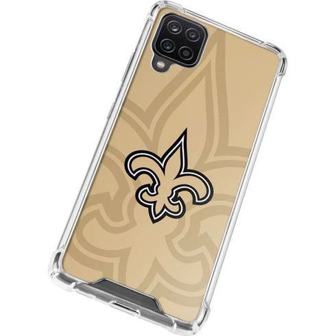 NFL New Orleans Saints Double Vision Galaxy A12 Clear Case