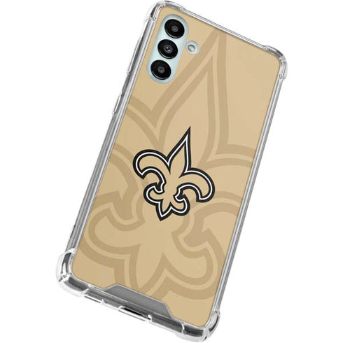NFL New Orleans Saints Double Vision Galaxy A13 5G Clear Case