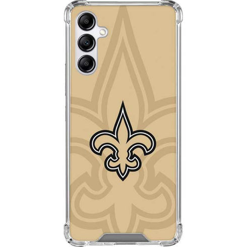 NFL New Orleans Saints Double Vision Galaxy A14 5G Clear Case