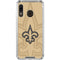NFL New Orleans Saints Double Vision Galaxy A30 Clear Case