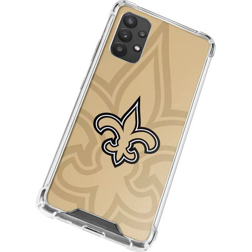 NFL New Orleans Saints Double Vision Galaxy A32 5G Clear Case