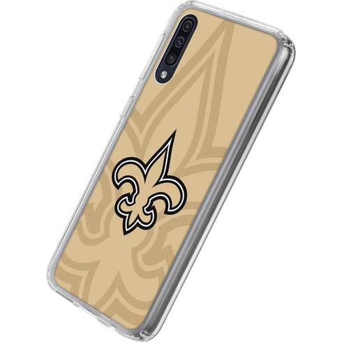 NFL New Orleans Saints Double Vision Galaxy A50 Clear Case