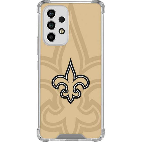 NFL New Orleans Saints Double Vision Galaxy A53 5G Clear Case
