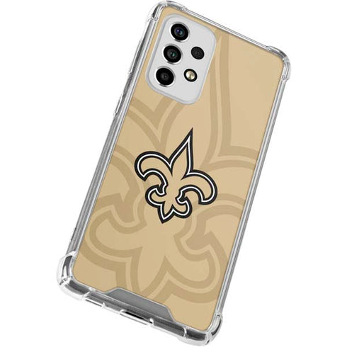 NFL New Orleans Saints Double Vision Galaxy A53 5G Clear Case